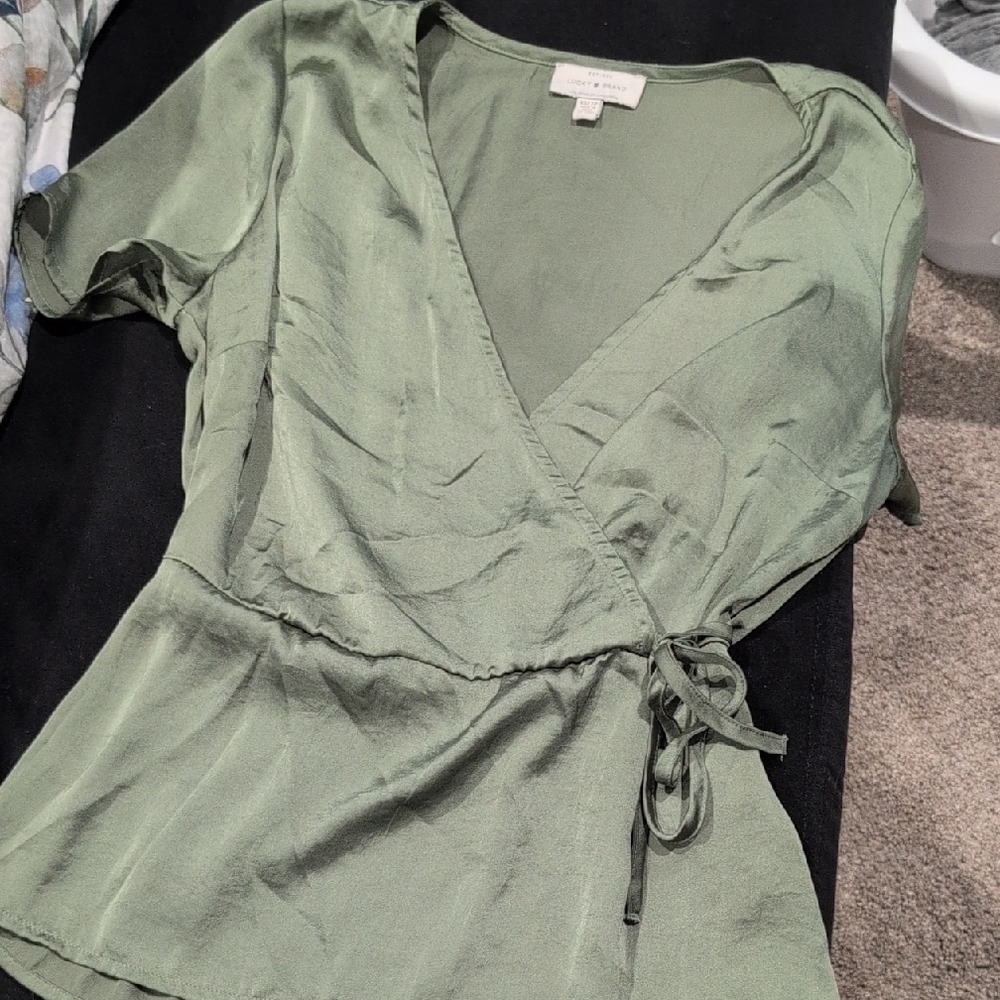 Lucky Brand Sage Wrap Blouse
